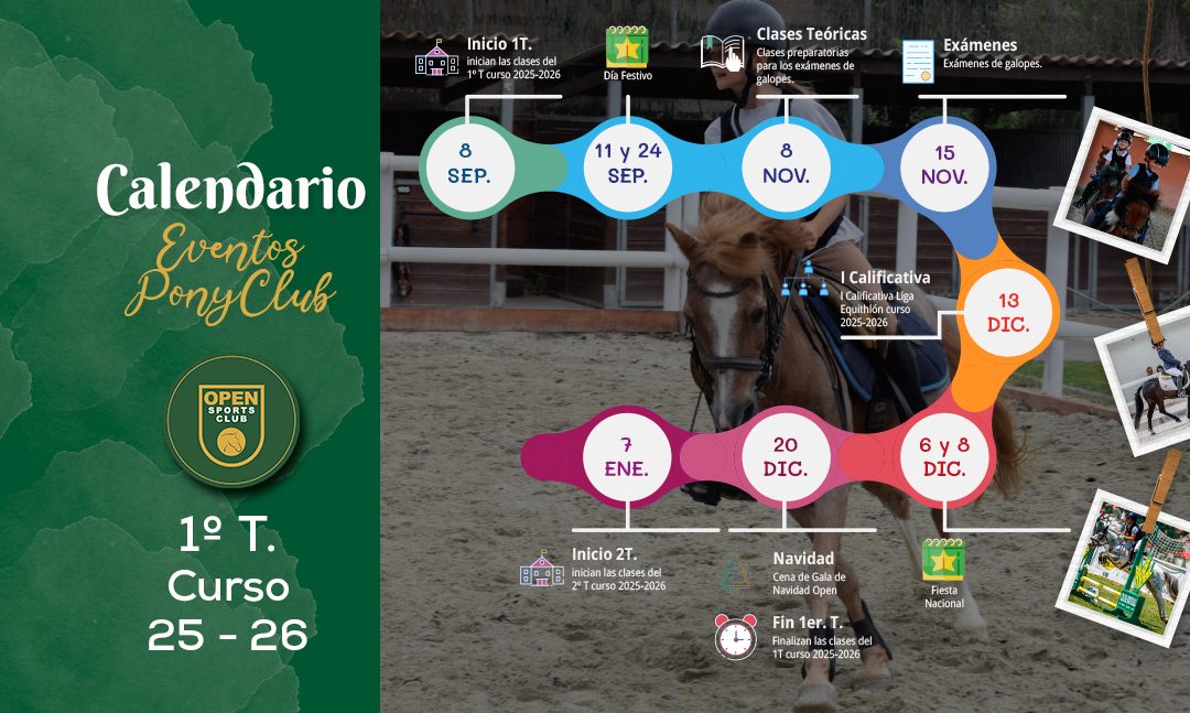 Calendario de Eventos 1 Trimestre curso 2025-2026 🦄PonyClub