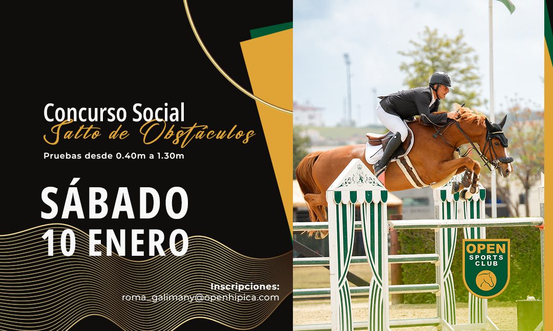 🏆 Concurso Social de Salto en Open Hípica – 10 de Enero