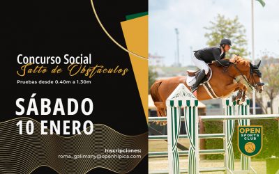 🏆 Concurso Social de Salto en Open Hípica – 10 de Enero